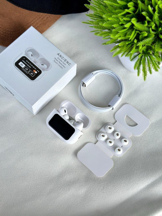 Wireless Earbuds with LCD Touchscreen